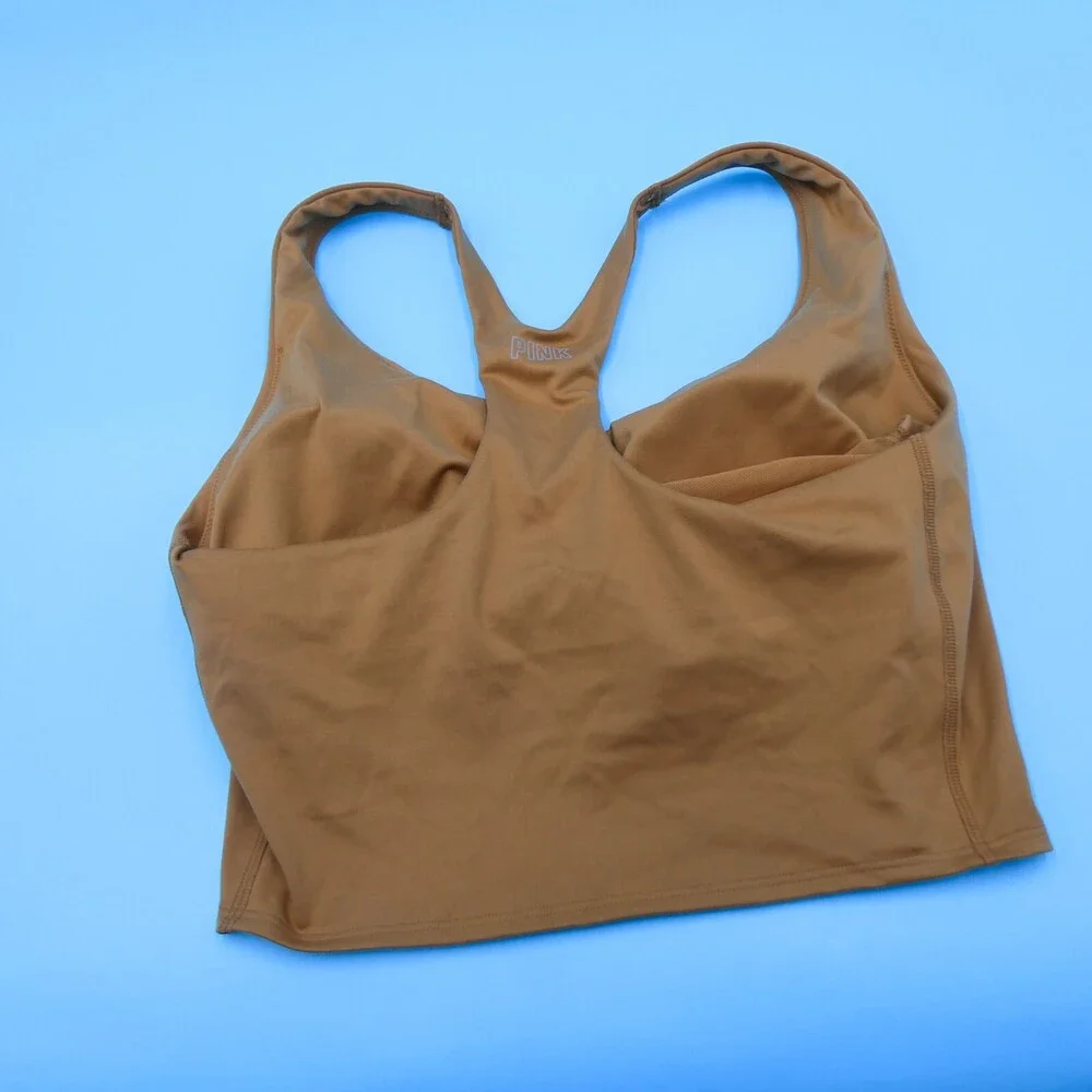 Victorias Secret Sports Bra Large DD Brown Ultimate Lightly Lined‎ Pullover Yuga